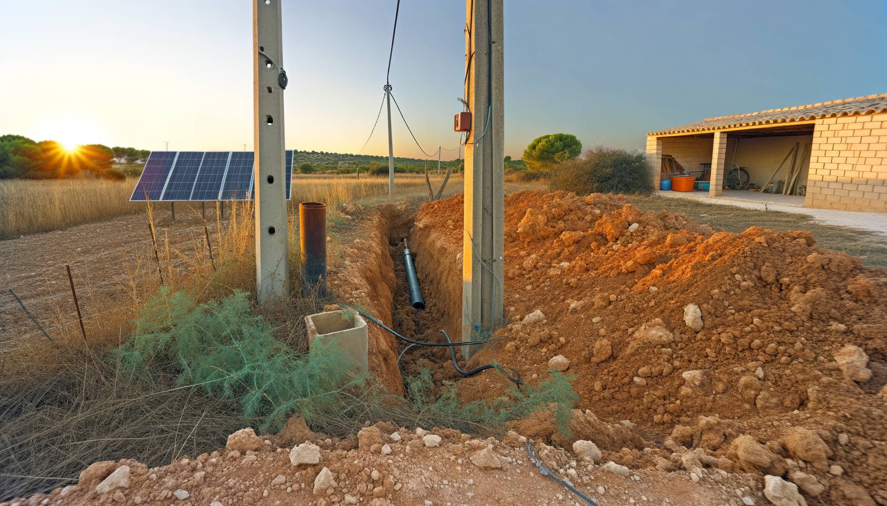 Cuánto cuesta poner luz y agua en un terreno rústico