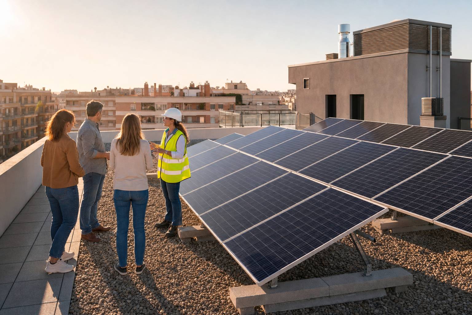 ¿Se pueden poner placas solares en un edificio comunitario? Guía legal para propietarios