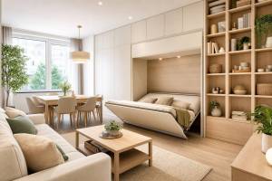 Cómo ganar espacio en un piso pequeño: ideas de distribución y muebles convertibles